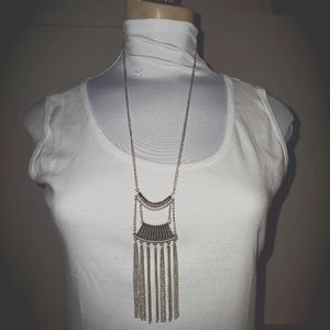 Silver Necklace & Earrings